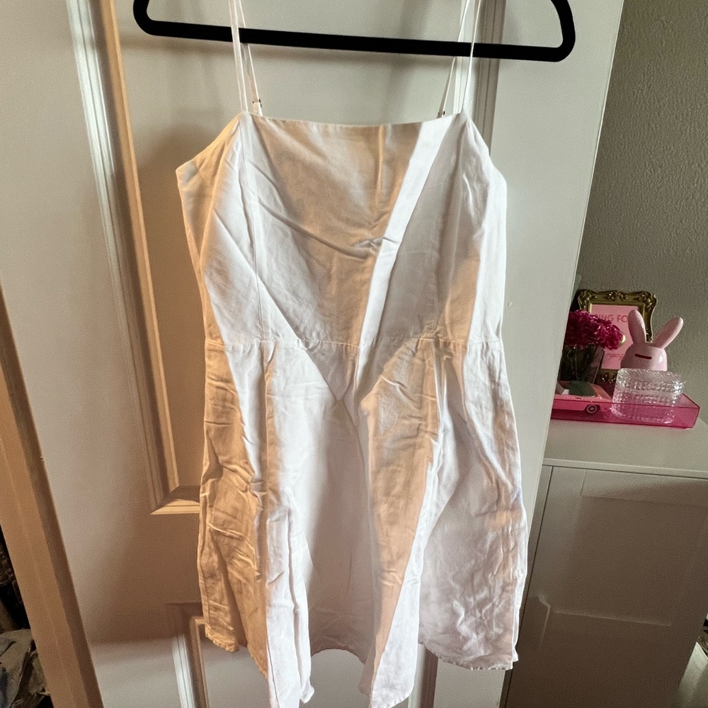 White Spaghetti Strap Dress